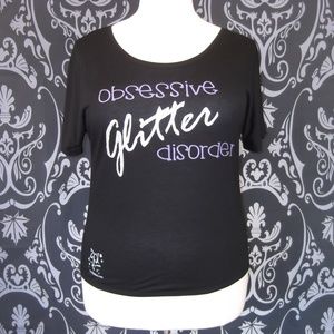 Bella Obsessive Glitter Disorder Sparkle Top XL